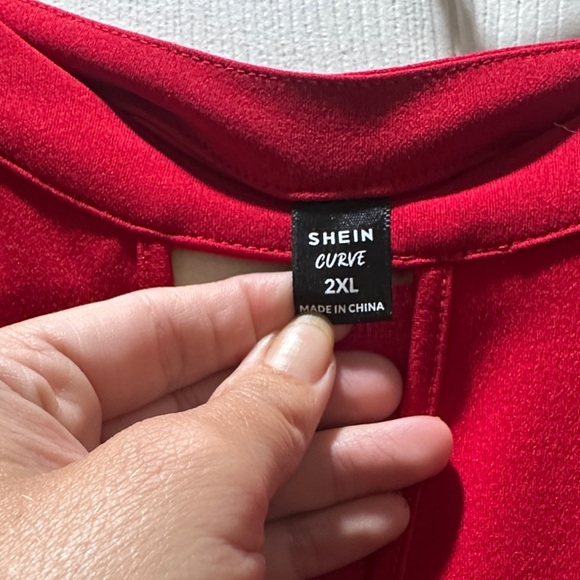 SHEIN Bold Red Curve Dress - Picture 2 of 4